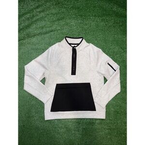 Dsg Men's Gray Sports‎ Fleece Quarter Zip With Zipper Pocket Size Medium